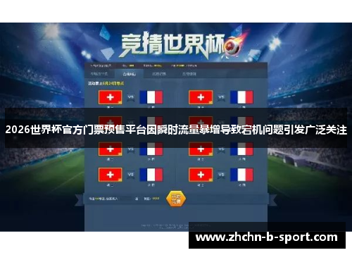 2026世界杯官方门票预售平台因瞬时流量暴增导致宕机问题引发广泛关注 2026世界杯官方门票预售平台因瞬时流量暴增导致宕机问题引发广泛关注